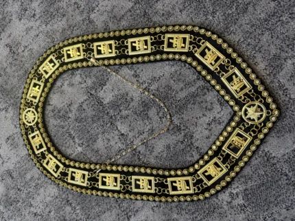 KNIGHTS TEMPLAR COLLAR WITH RHINESTONES